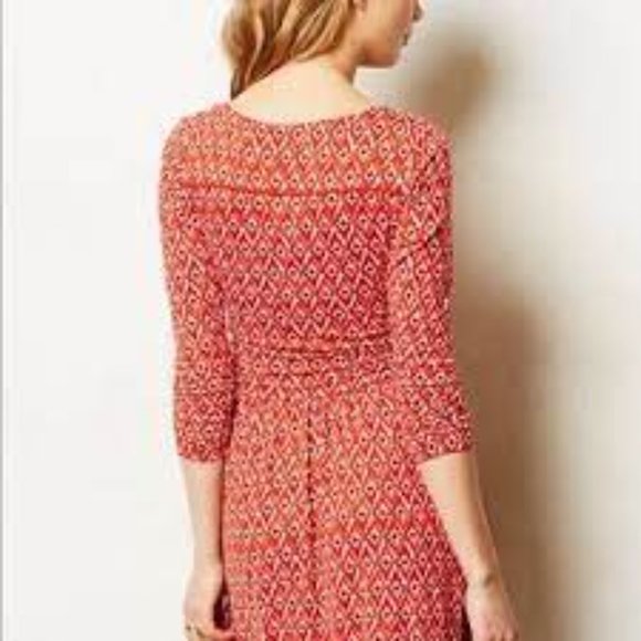 Anthropologie Maeve Faux Wrap Dress - Size Large - Picture 8 of 11